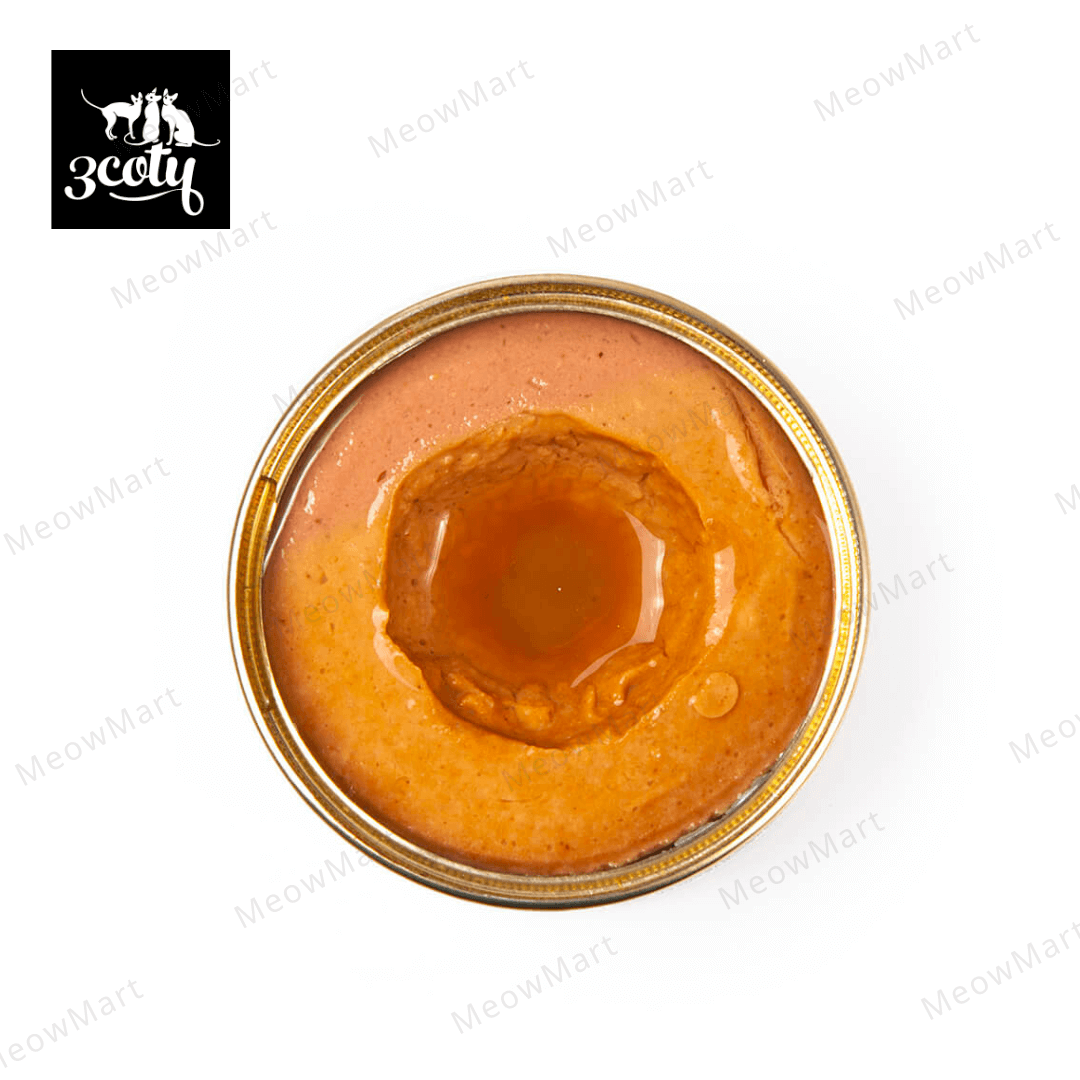 3coty® 100%鮮肉無膠幼貓主食罐 (雞+鴨肉慕斯) 80g