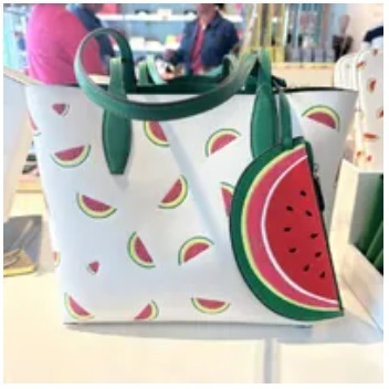 [S] KATE SPADE KB703 OTHER WHAT-A-MELON SMALL TOTE BAG,CREAM MULTI, 196021274862 (SKS670)
