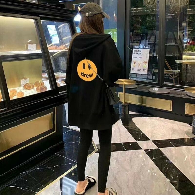 DREW HOUSE 背後笑臉 字母加絨 拉鍊外套 連帽外套