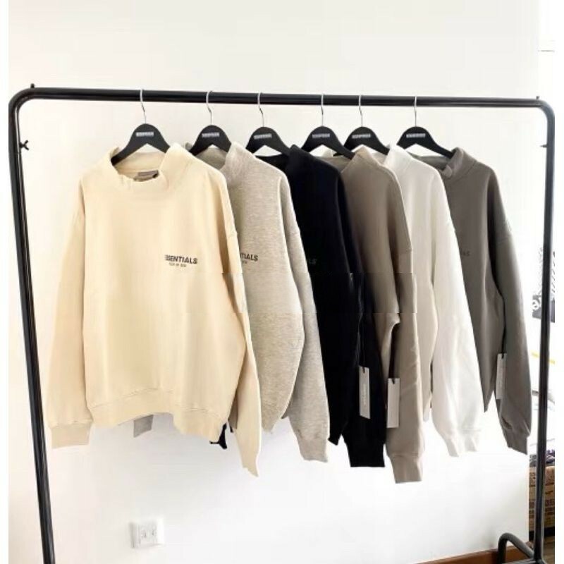 FOG秋冬季高領 FEAR OF GOD男加絨加厚套頭韓版修身純色冬款