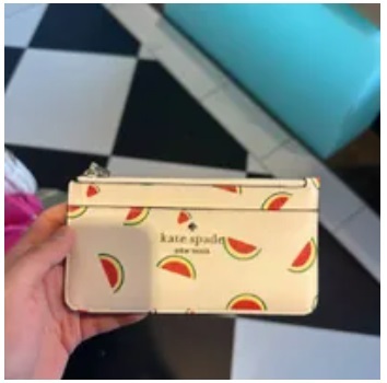 [S] KATE SPADE KB554 STACI WATERMELON PARTY PRINTED,CREAM MULTI, 196021273544 (SKS677)