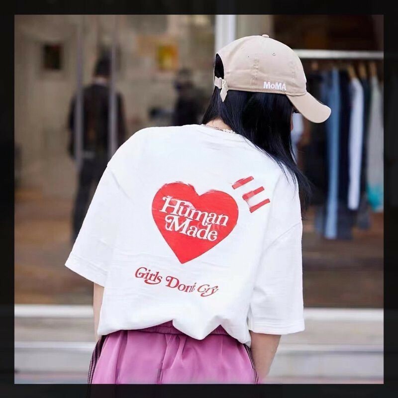 HUMAN MADE x Girls Dont Cry 愛心印花情人節限定 聯名款 短袖T恤