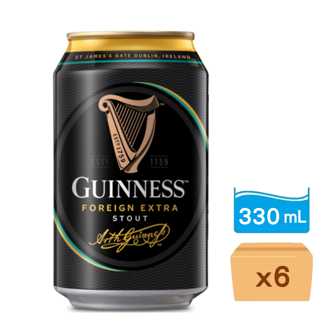 健力士啤酒 330ml x 6罐