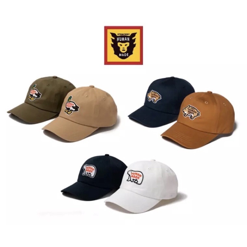 humanmade老帽日本買入 HUMAN MADE 限定刺繡棒球帽🧢飛鴨刺繡老帽棒球帽