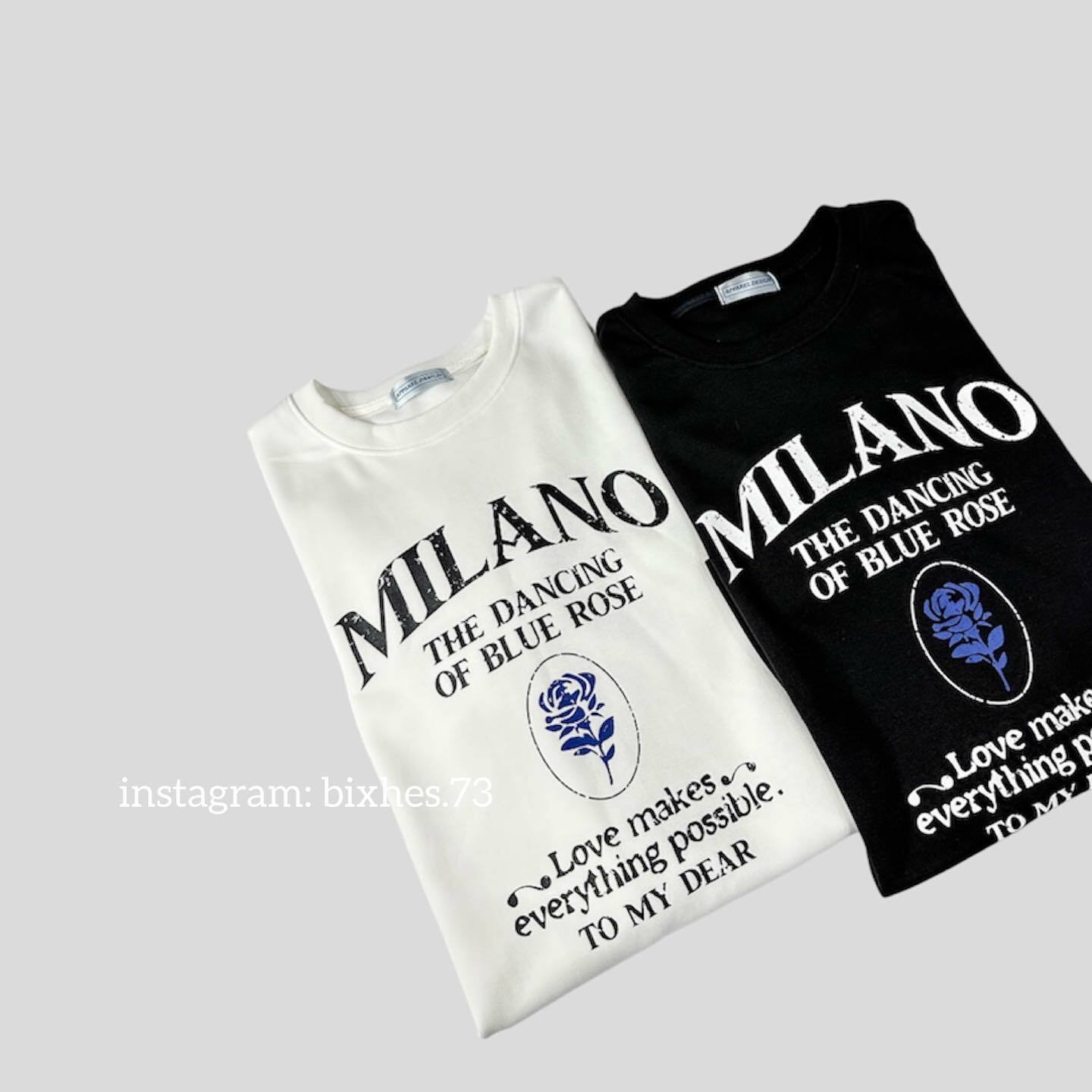 MILANO藍玫瑰寬版大T(A00014)