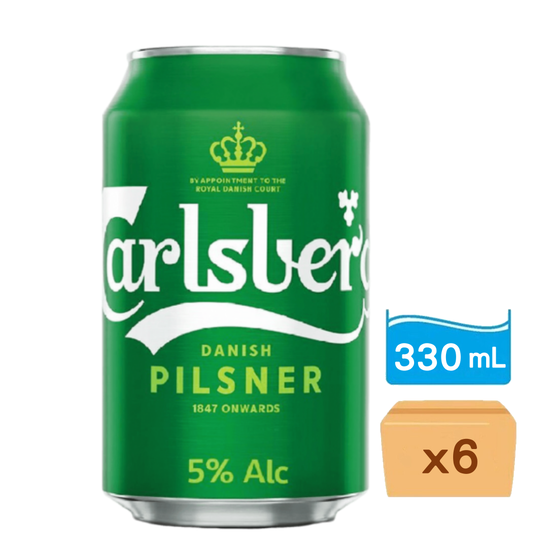 嘉士伯啤酒330ml x 6罐