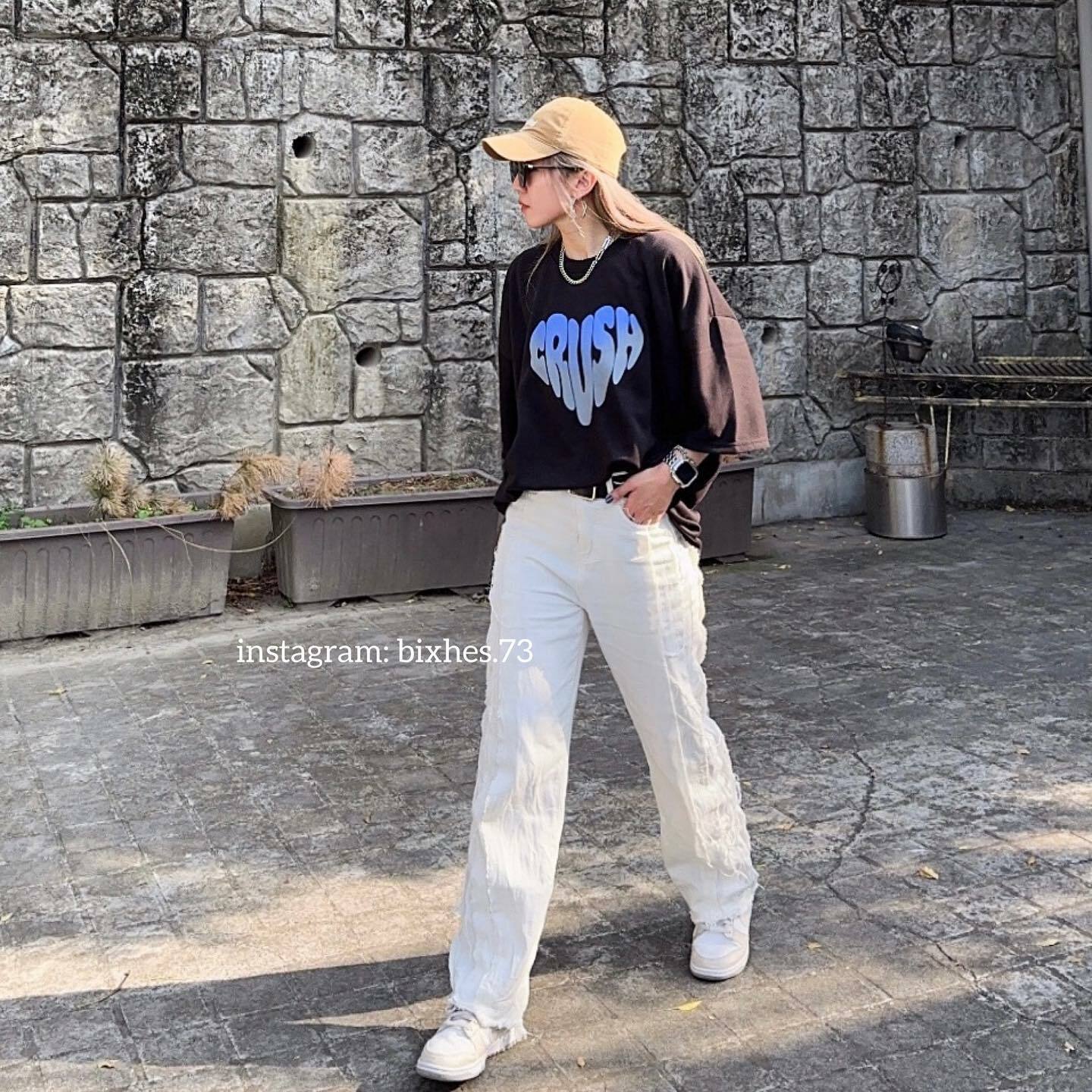 CRUSH漸層愛心短T(A00017)