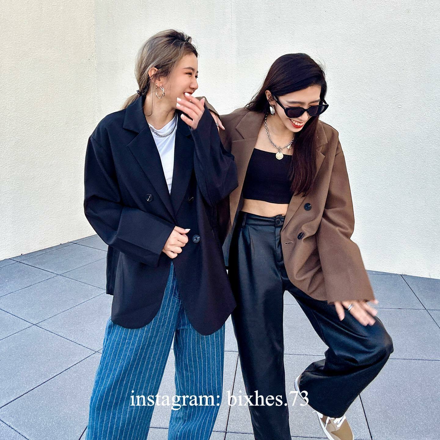 質感雙排扣西裝外套(F00013)