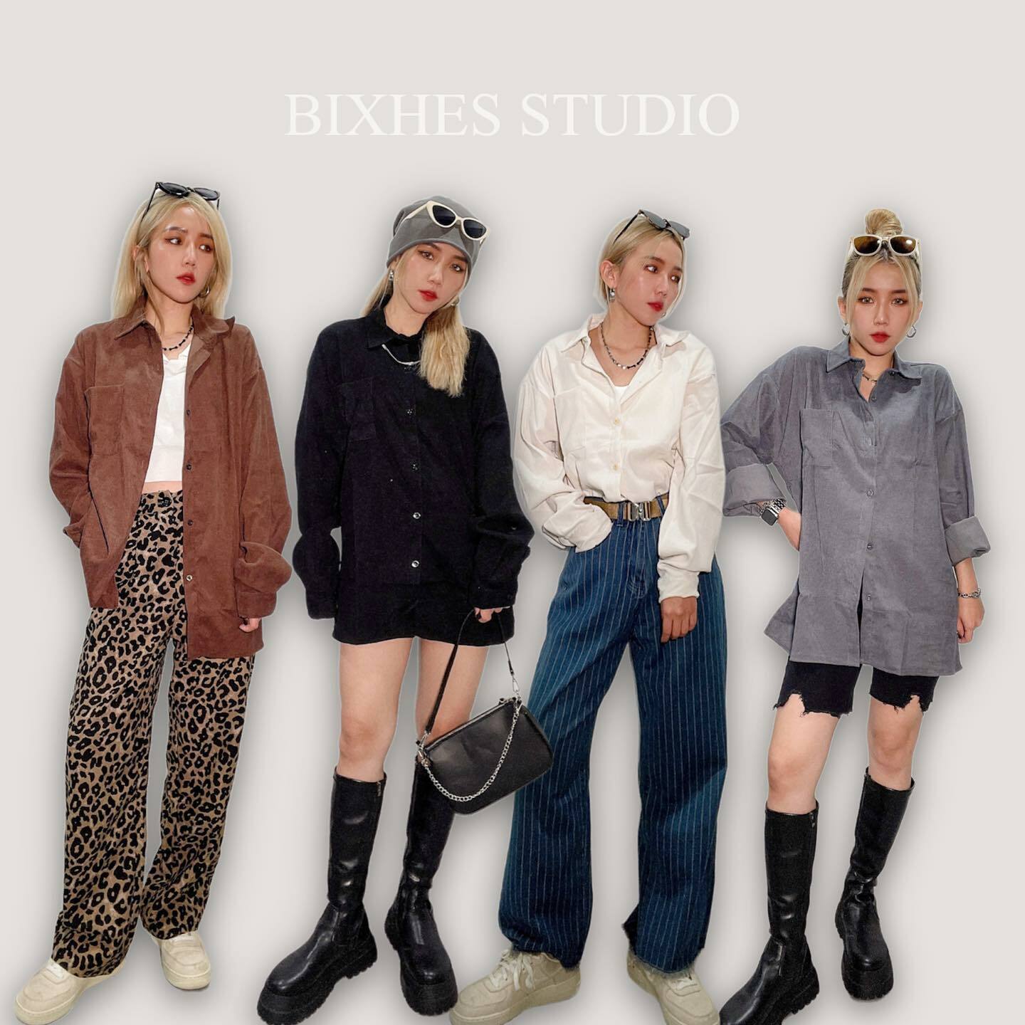 燈芯絨四色襯衫(G00010)