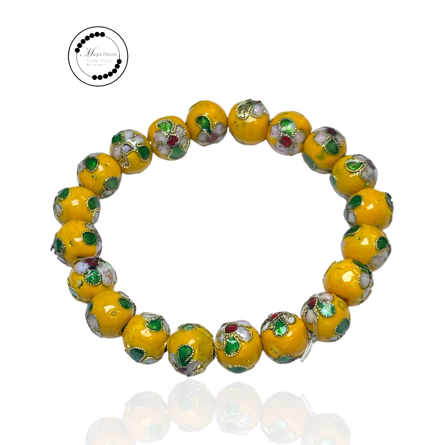 250822 - B80 9mm+黃色景泰藍手串