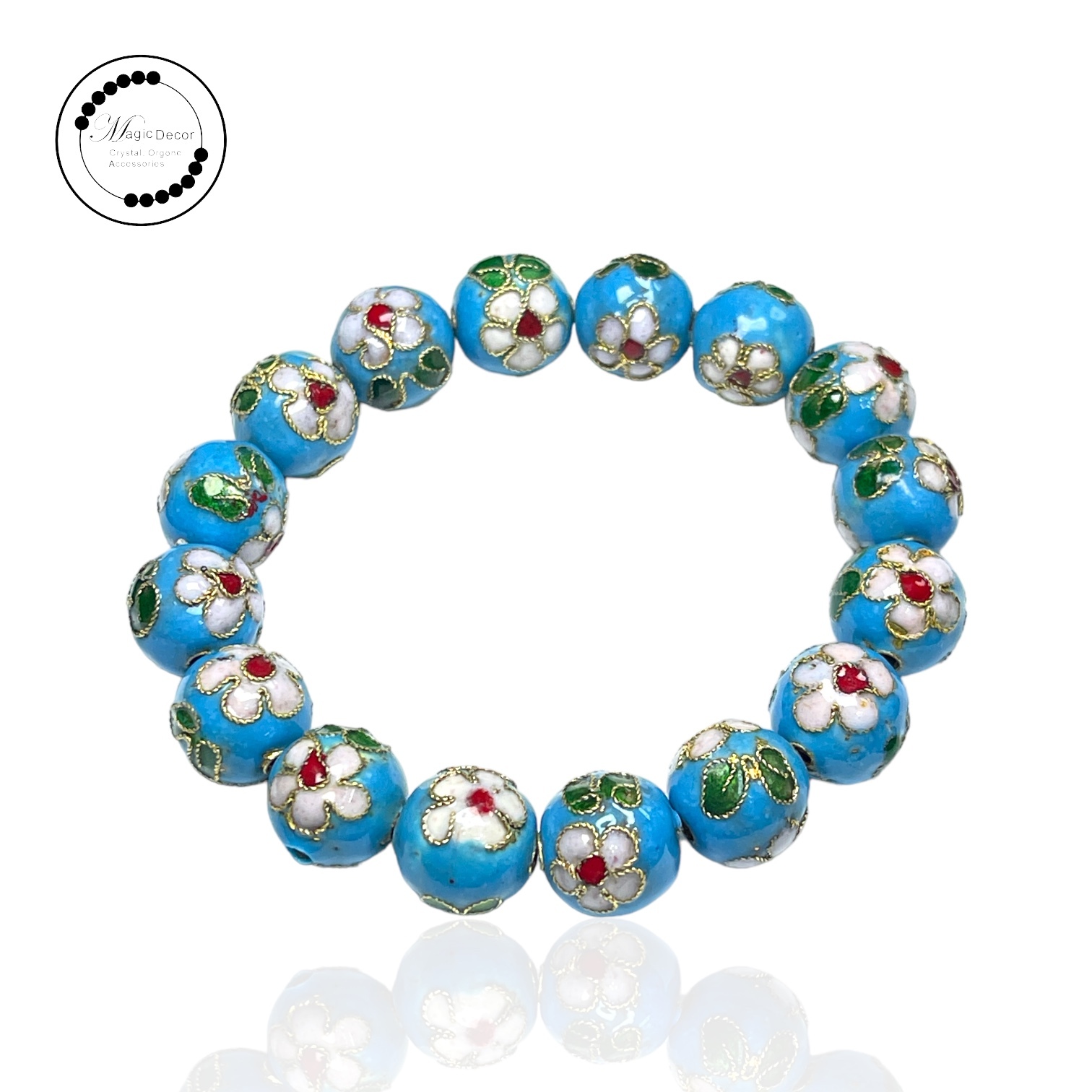 250822 - B89 11mm+淺藍色景泰藍手串