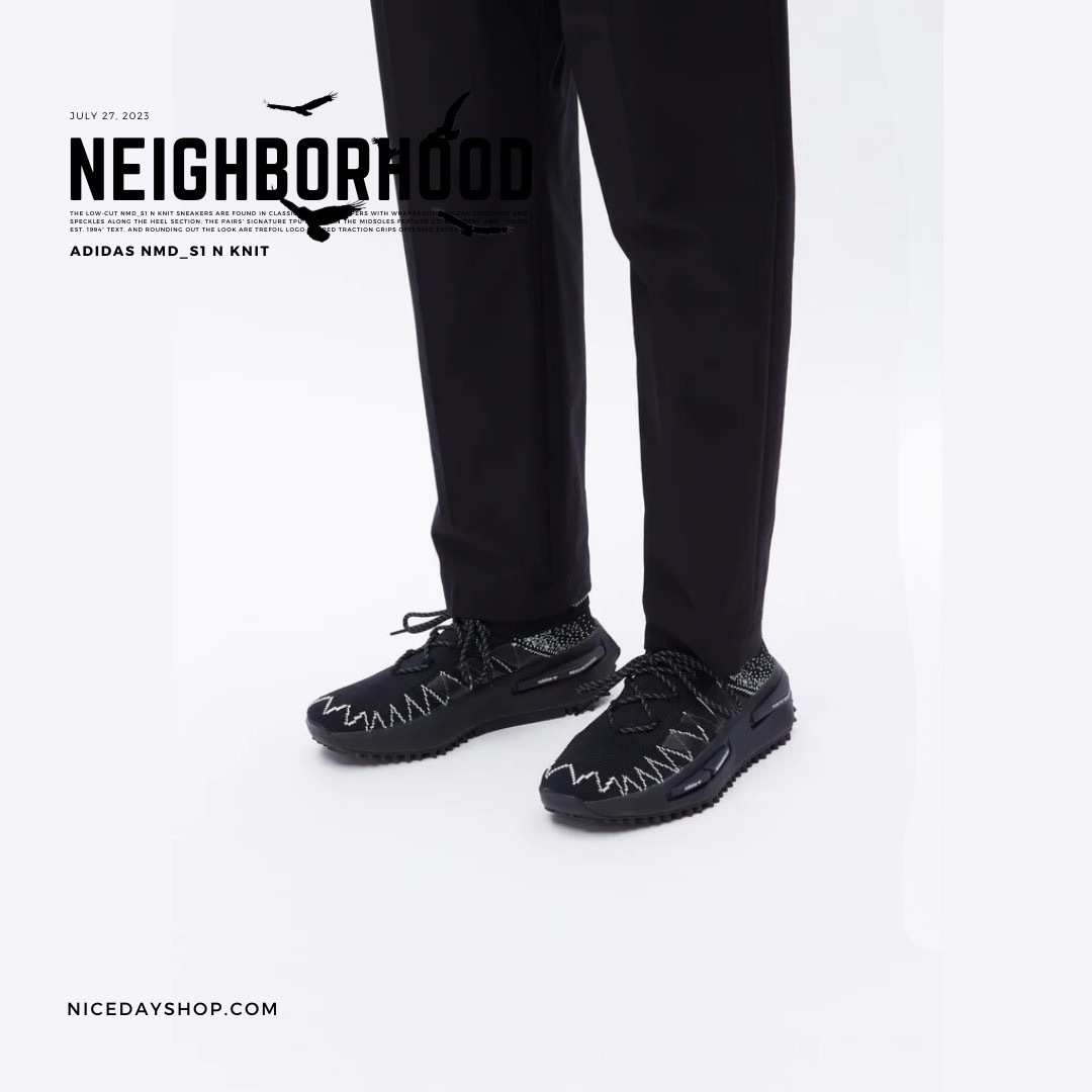 NICEDAY 代購Adidas NMD S1 Knit Neighborhood 聯名款黑白男款I