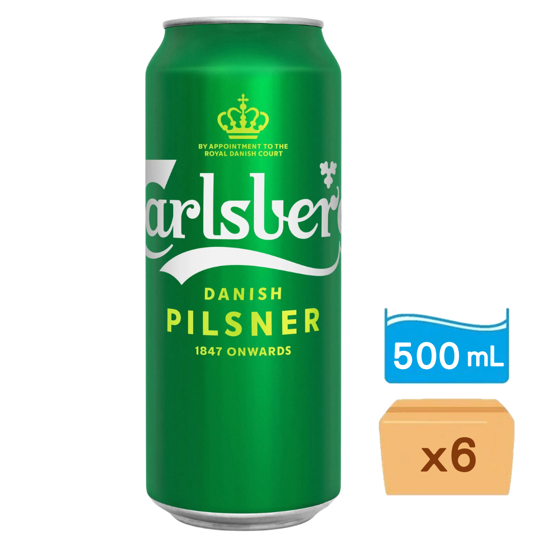 嘉士伯啤酒500ml x 6罐