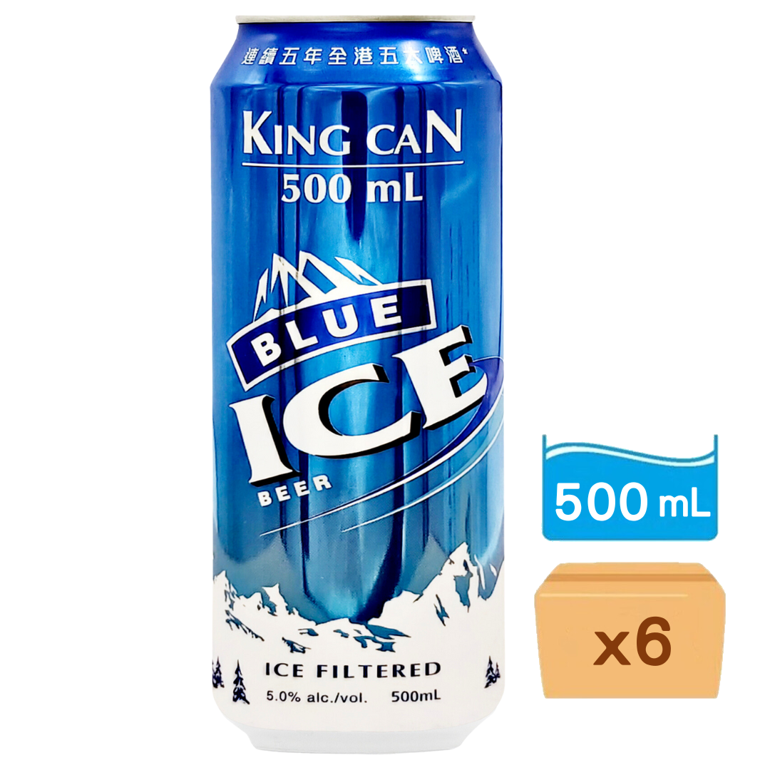 藍冰啤酒500ml x 6罐