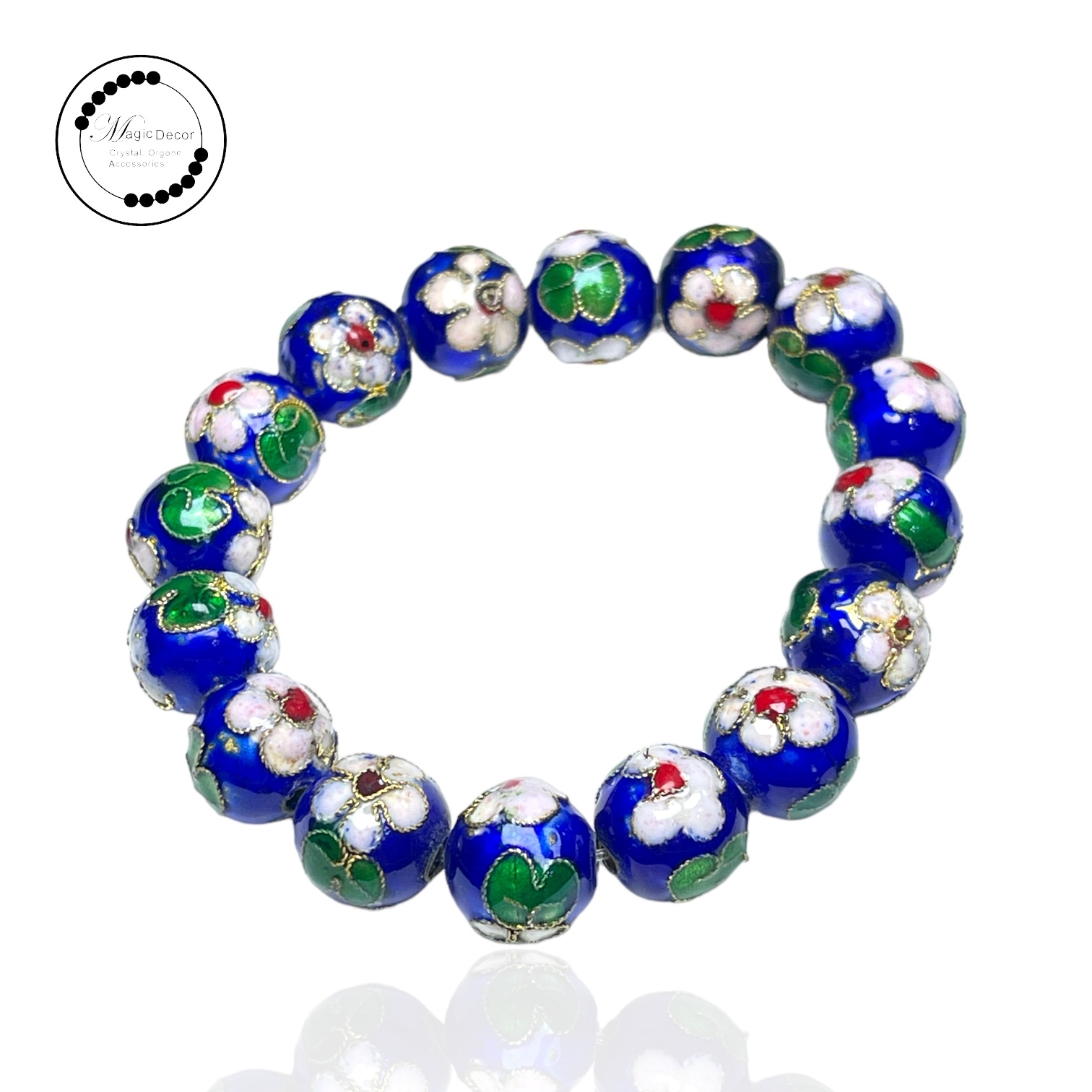 250822 - B87 11mm+深藍色景泰藍手串