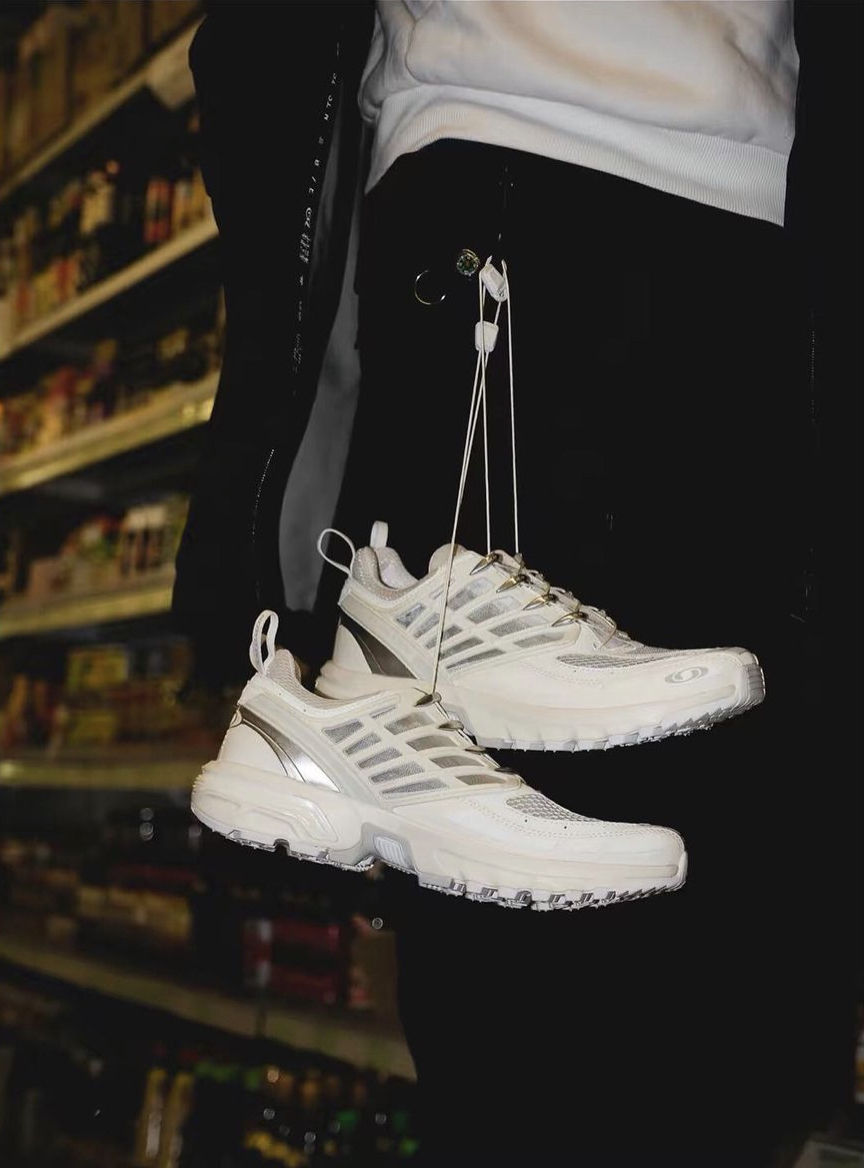 【代購】Salomon ACS Pro Advanced 千禧魚骨白運動鞋 416394