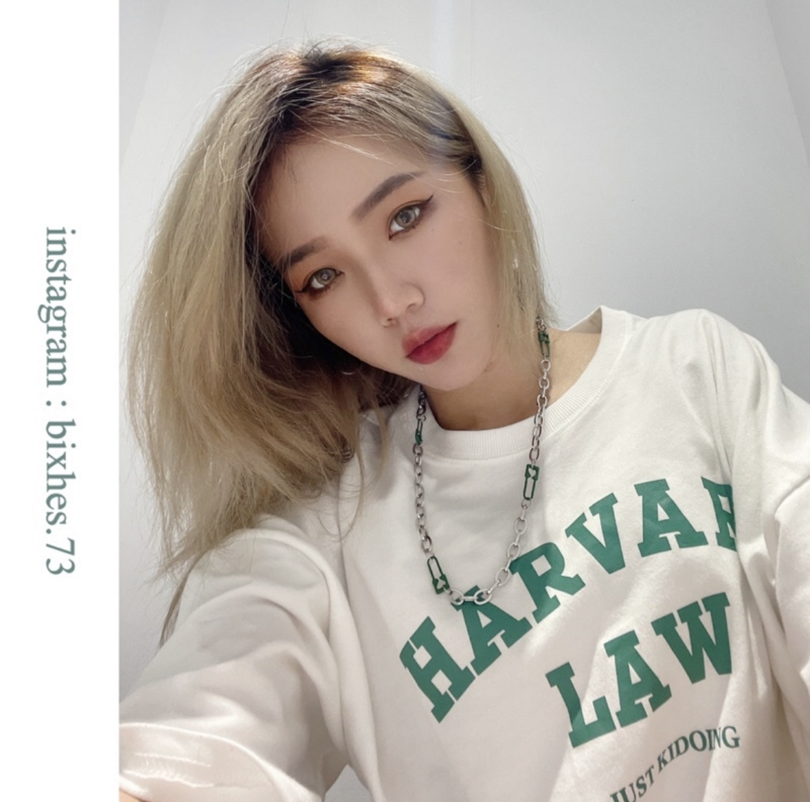 極簡綠別針拼接項鍊 (K00030)