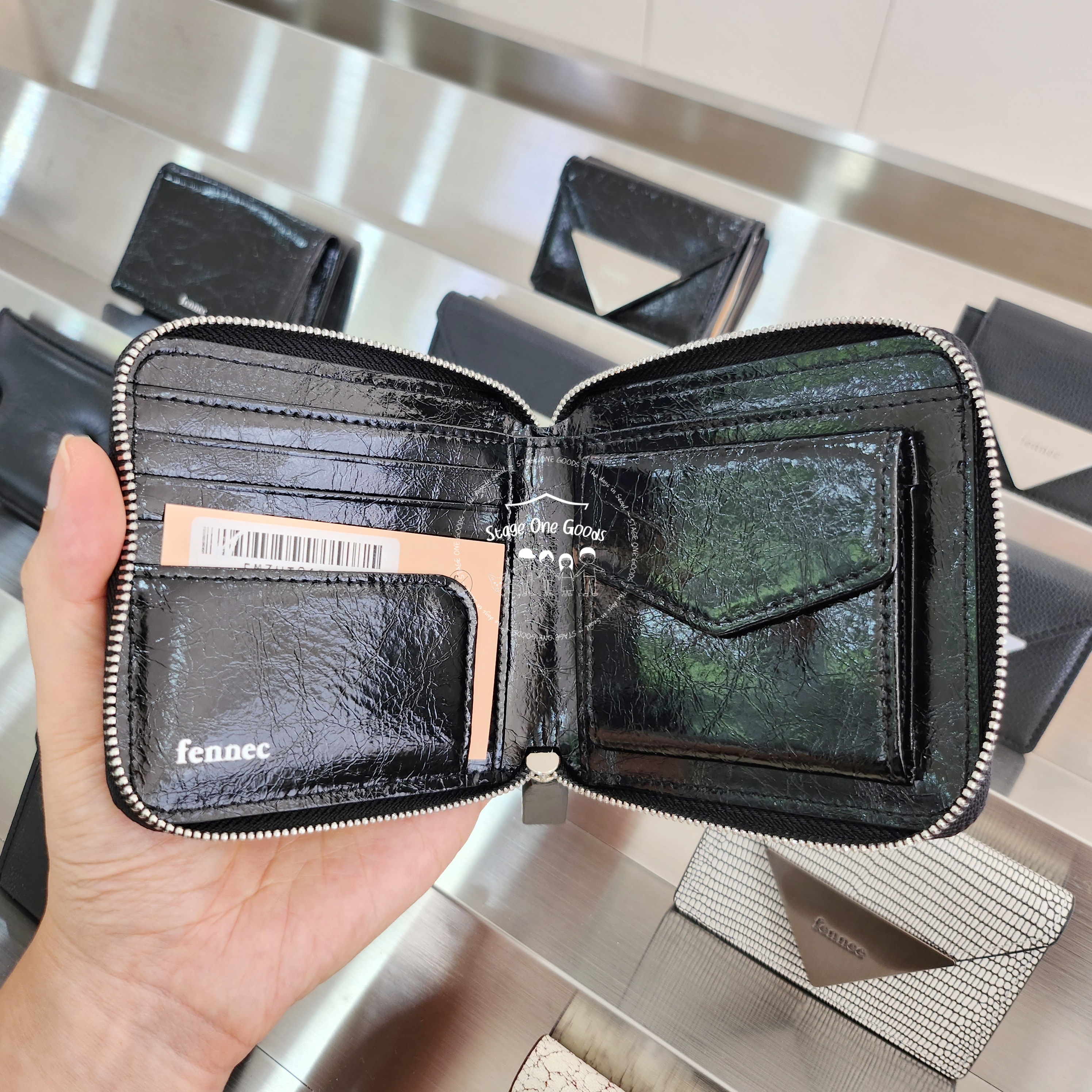 FENNEC CRINKLE ZIPPER WALLET