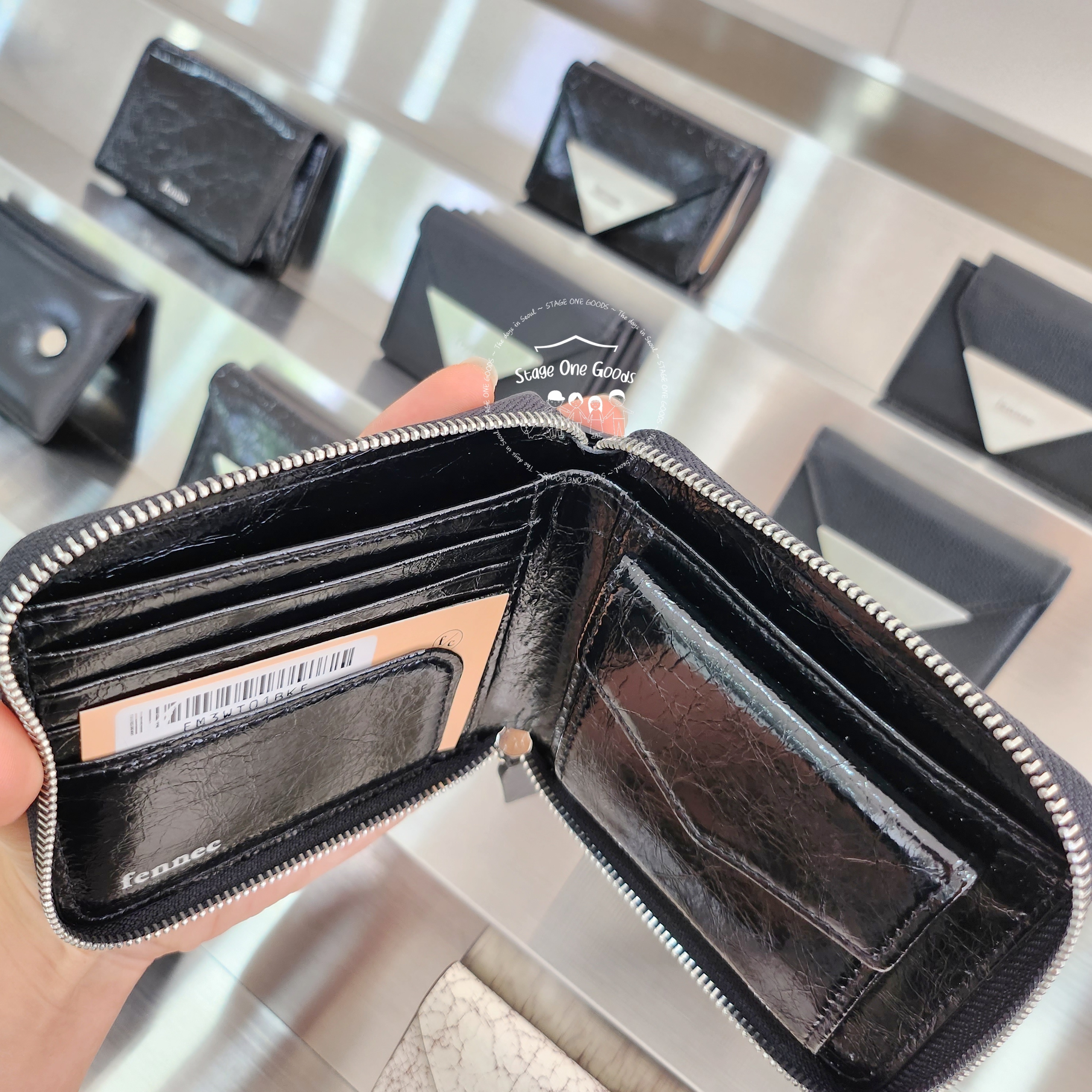 FENNEC CRINKLE ZIPPER WALLET