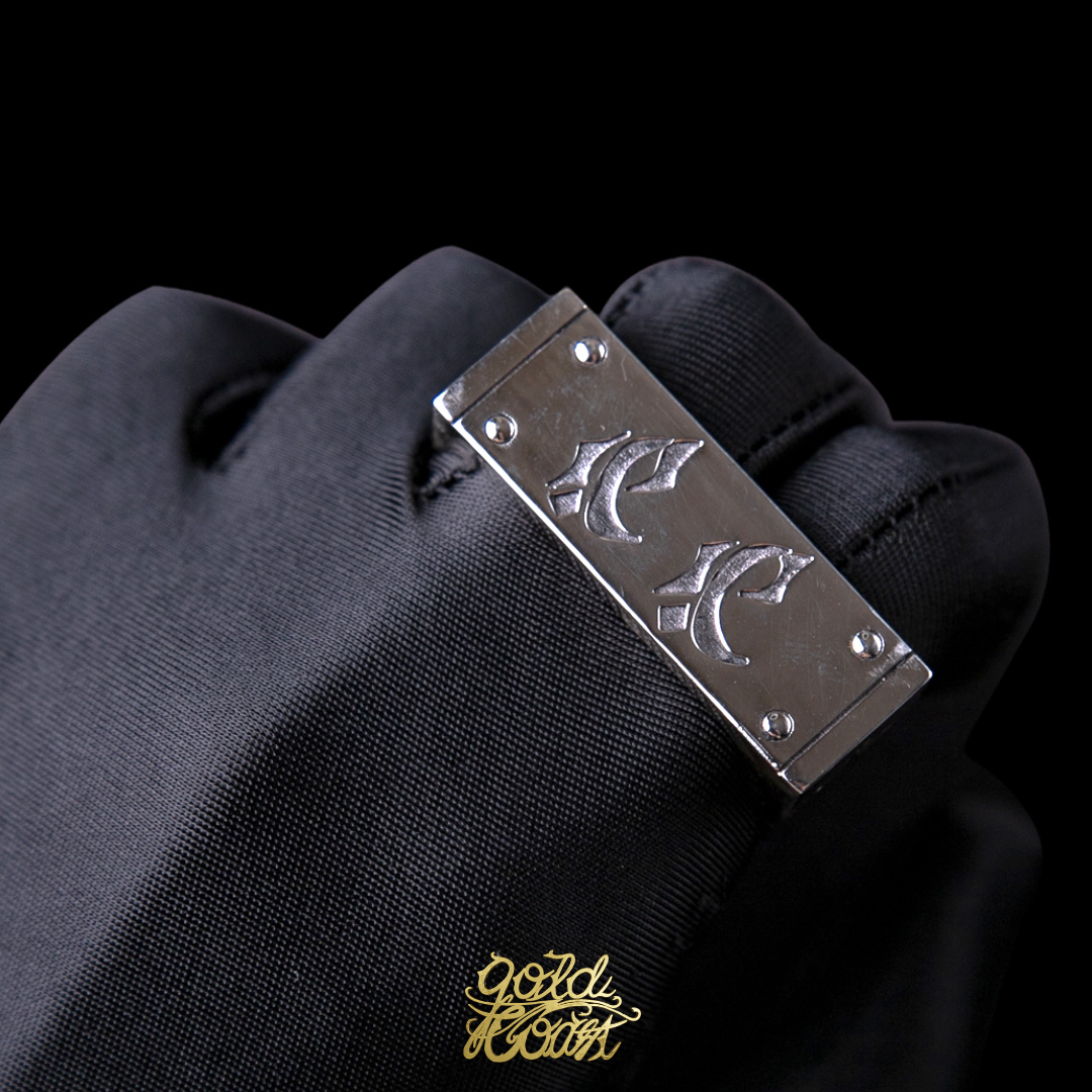 珠寶訂製歌德字&十字架雙指戒