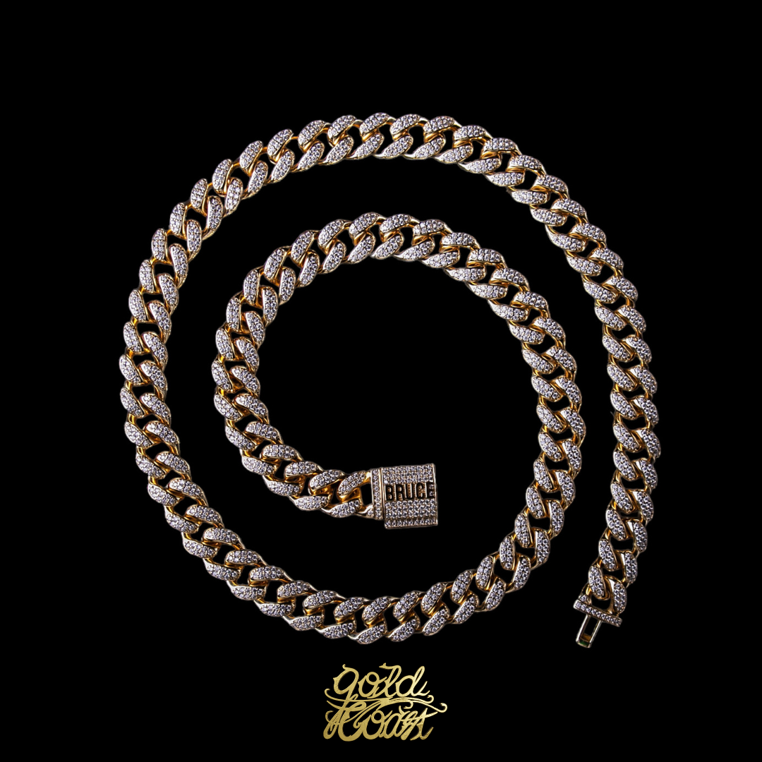 珠寶訂製莫桑石個人簽名古巴鍊