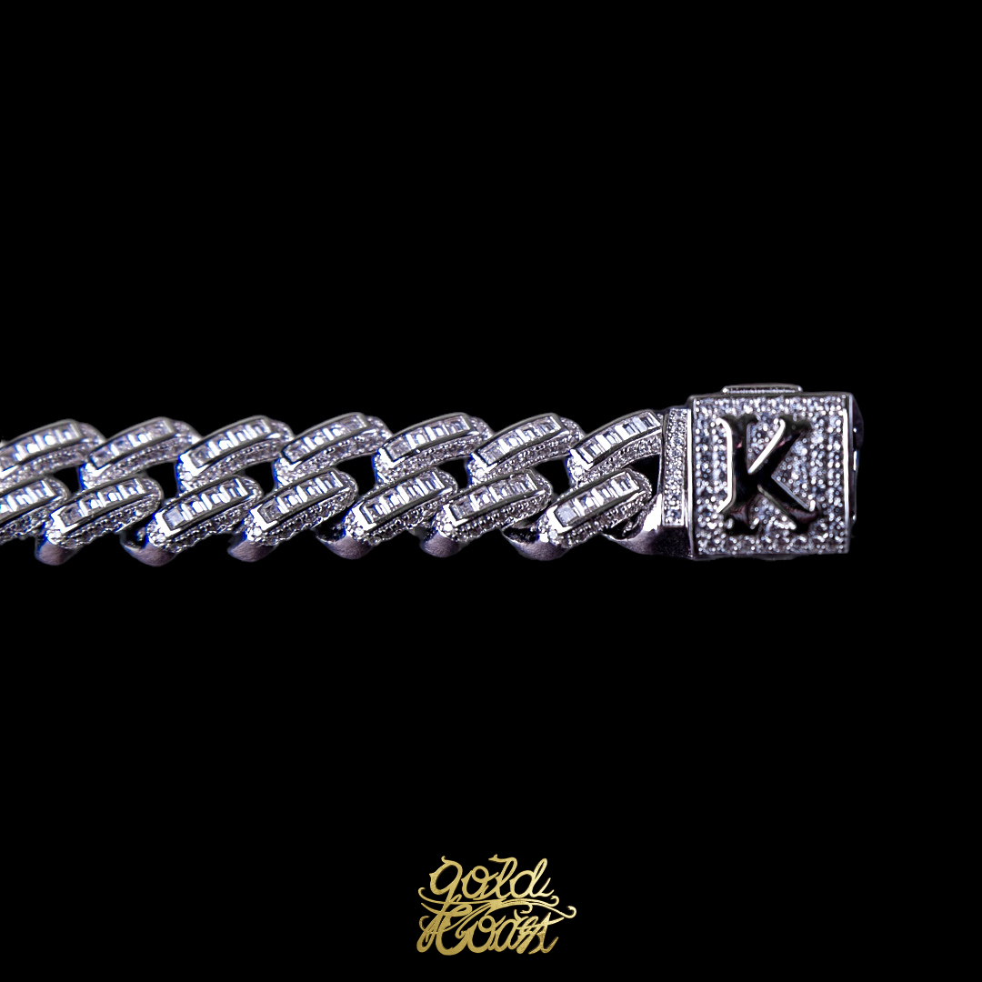 珠寶訂製字母K客製名字古巴手鍊