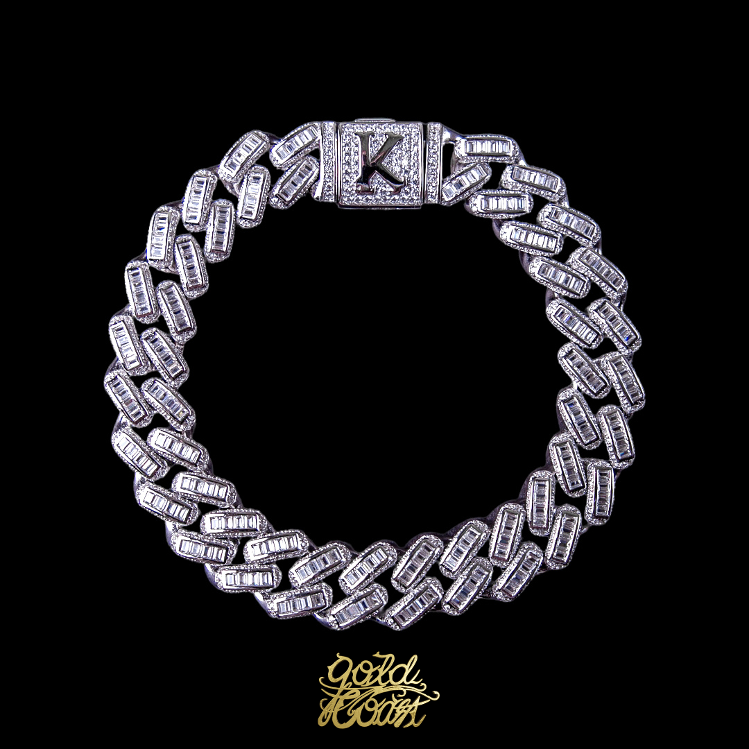 珠寶訂製字母K客製名字古巴手鍊