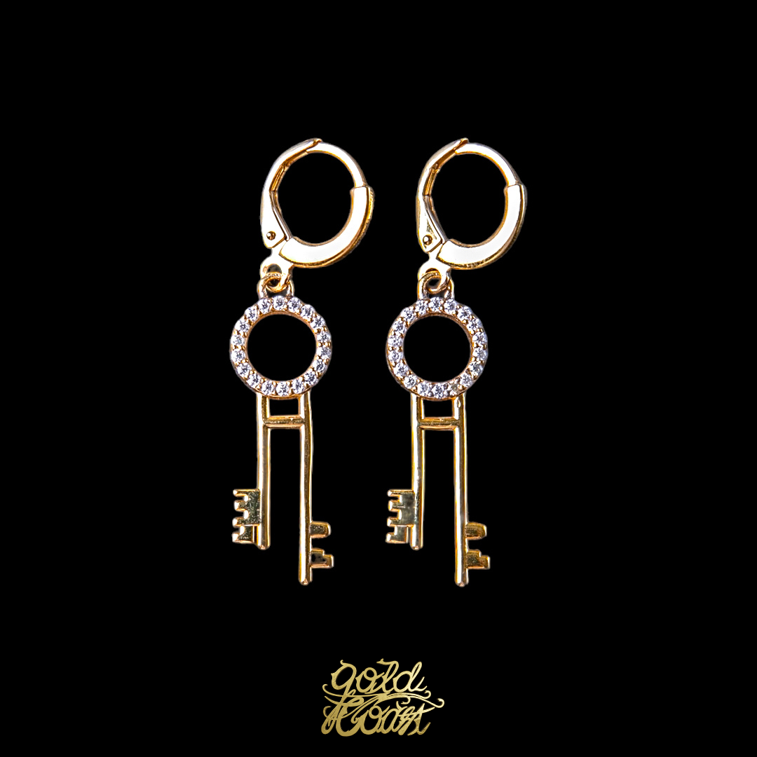 珠寶訂製復古鑰匙耳環