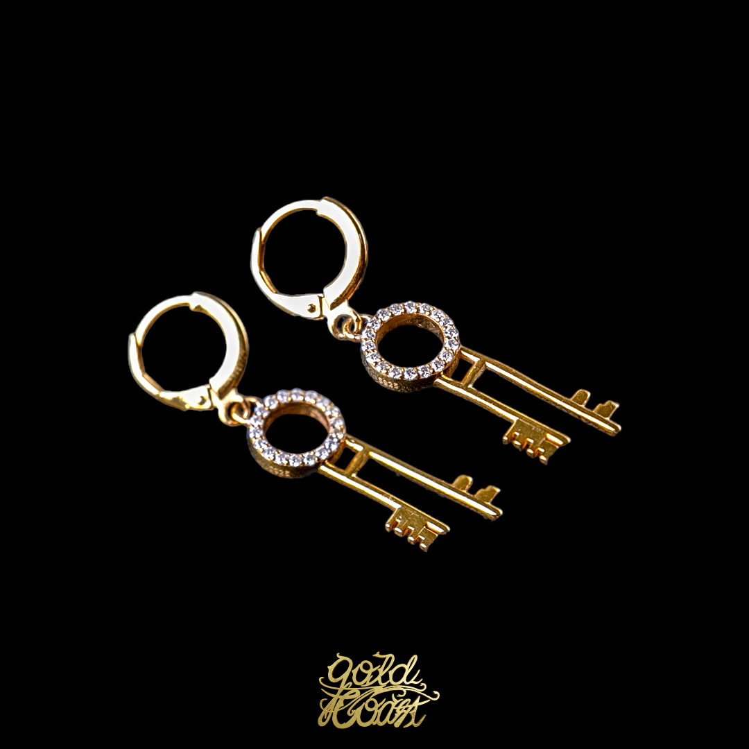 珠寶訂製復古鑰匙耳環