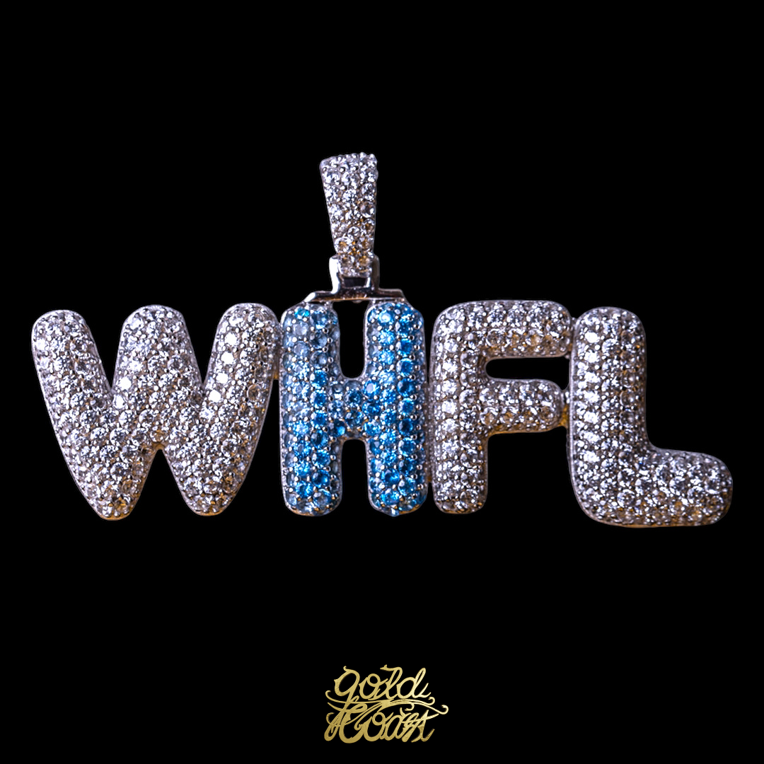 珠寶訂製泡泡字體WFHL墜飾