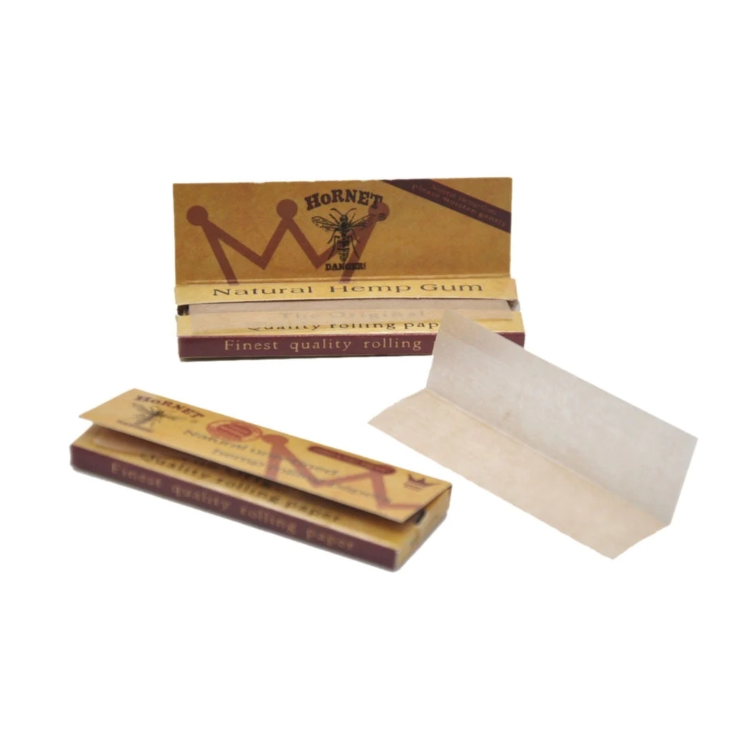 【Hornet】大黃蜂、70mm、手捲煙專用捲紙 #未漂白 #純素食 #天然有機麻紙 #慢燃