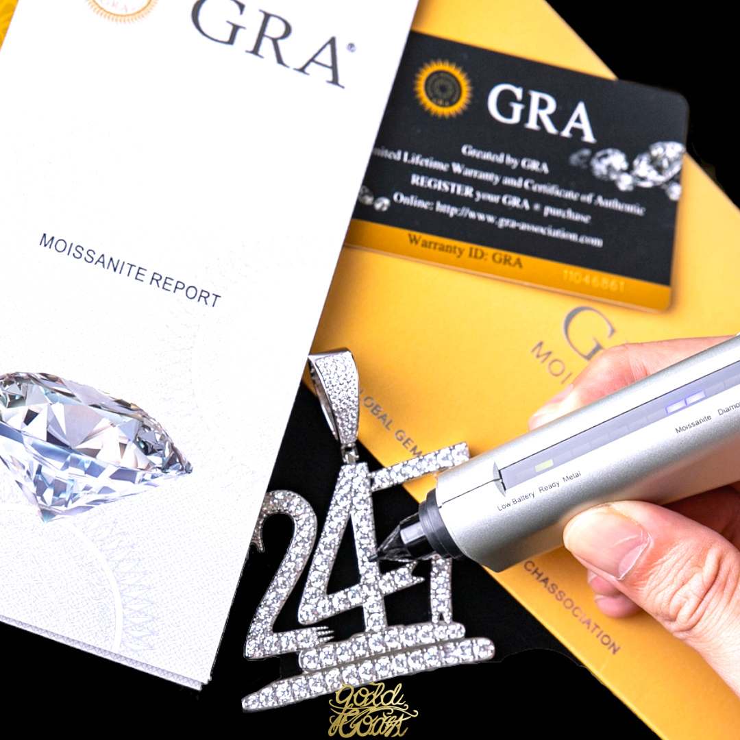 珠寶訂製莫桑石畫筆字體247墜飾