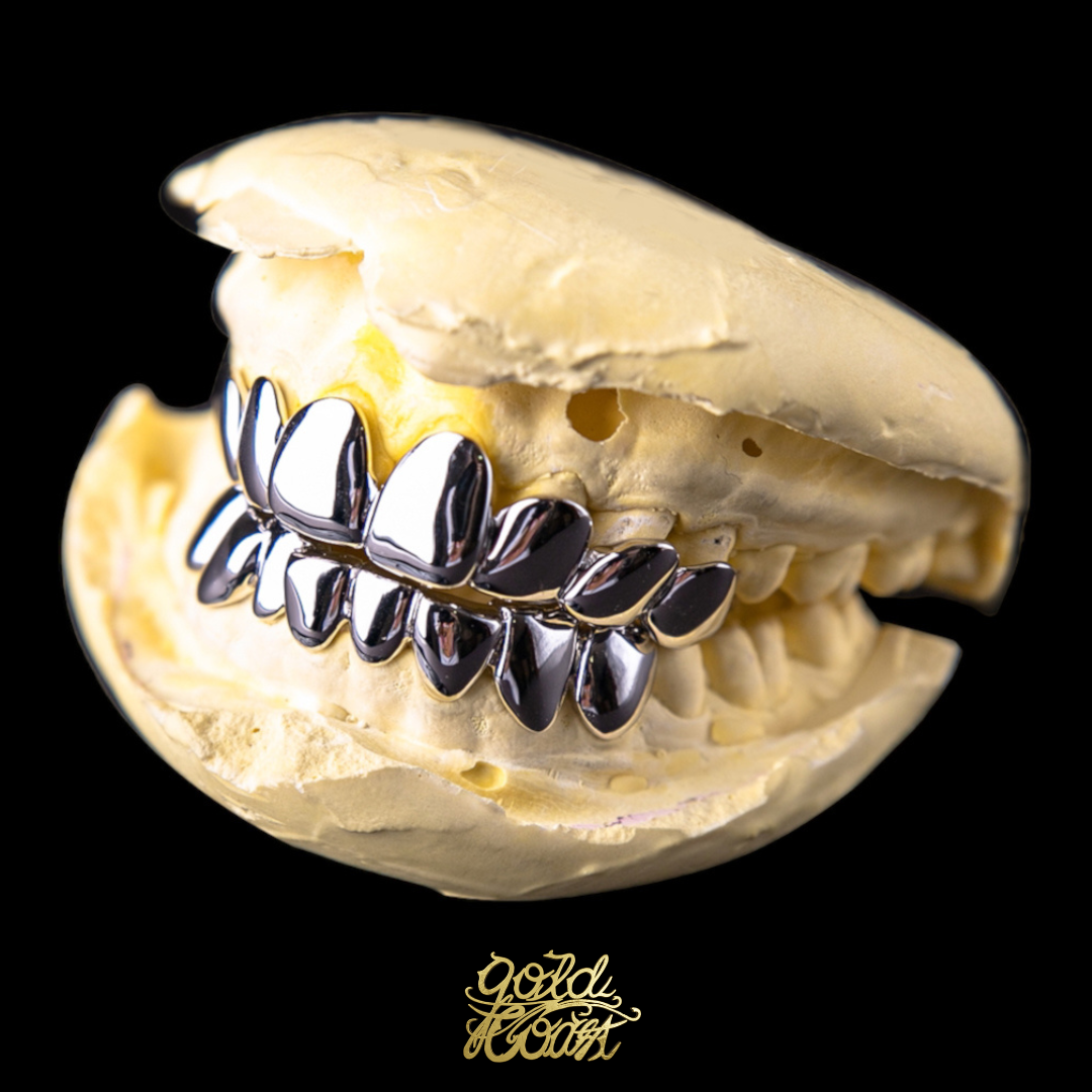 珠寶訂製光面銀色牙套