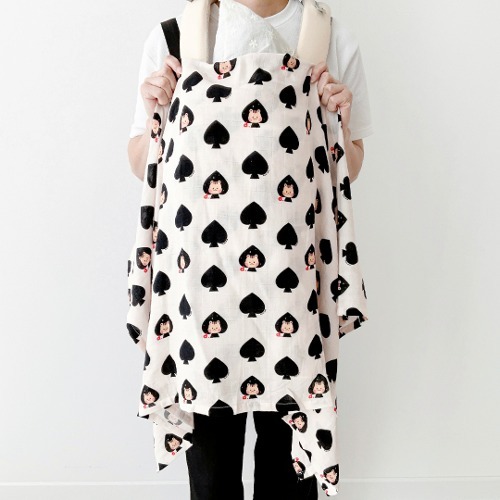 (現貨) DTD 黑桃松鼠多用途毯 (120 x 120cm)