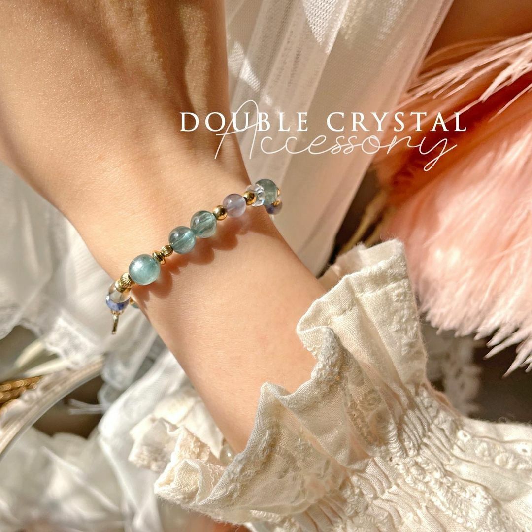 讓身心靈平衡的寶藏 春的珍品 /高品綠藍晶．螢石．藍點石