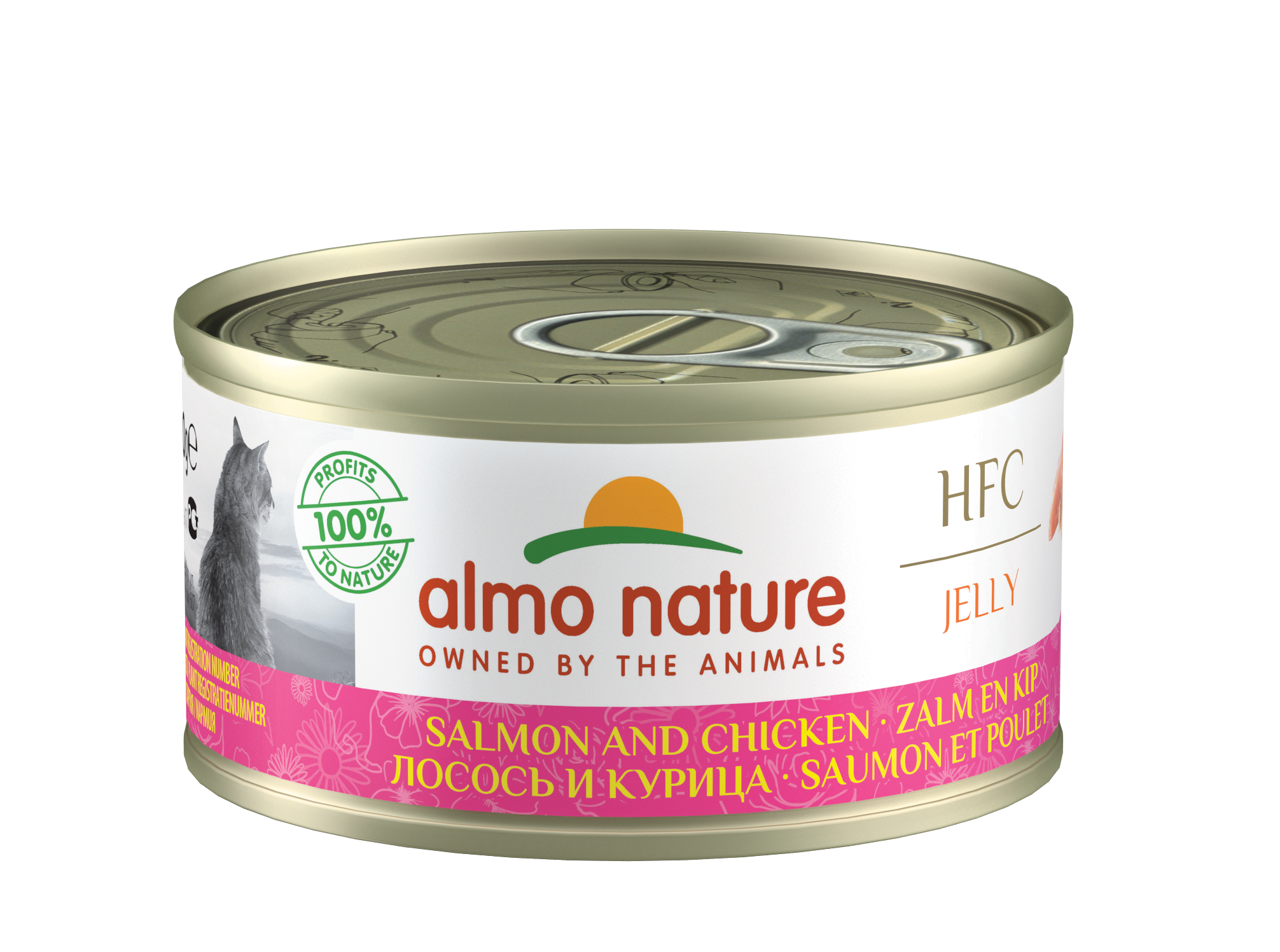 Almo Nature - HFC Jelly 三文魚+雞 Salmon and Chicken 70g