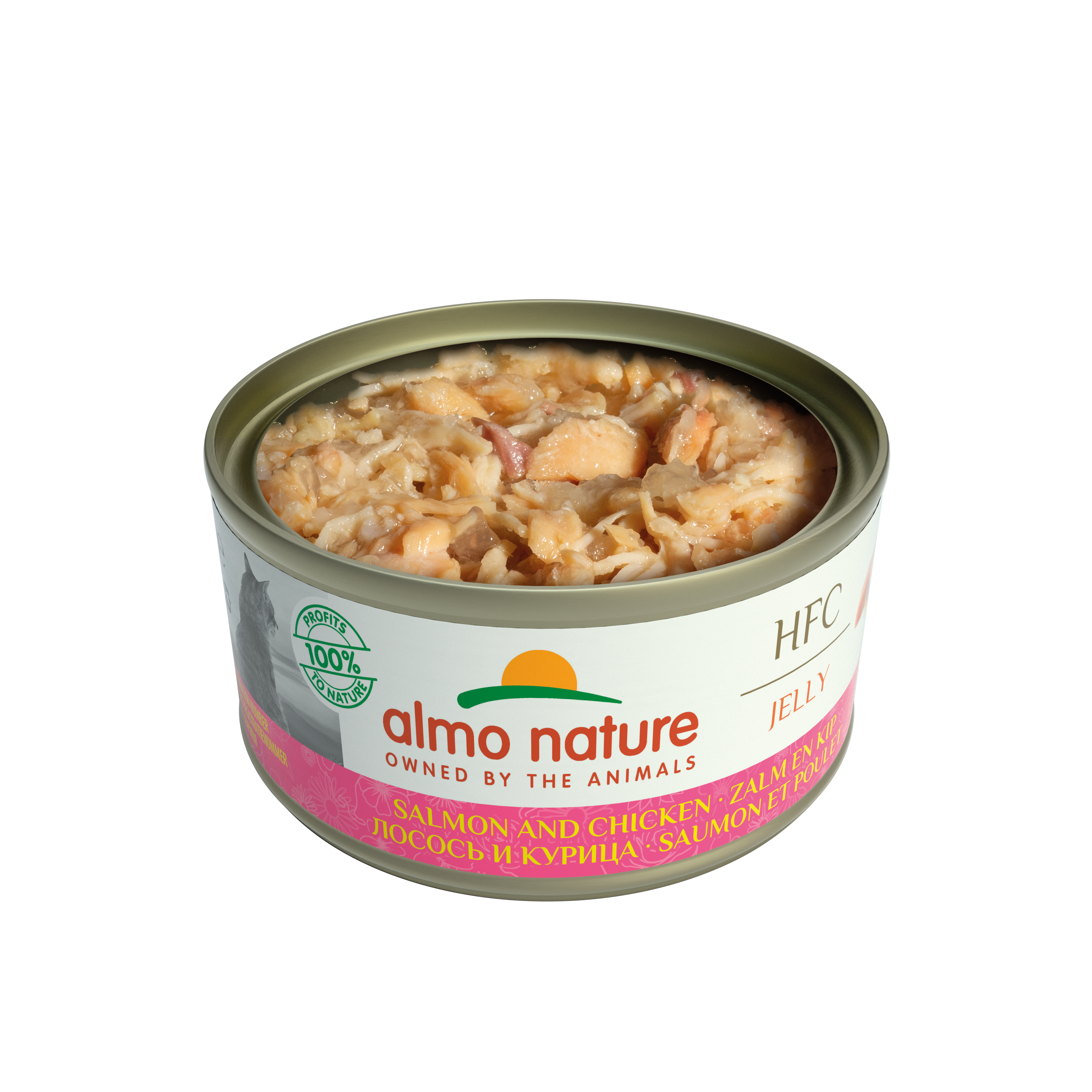 Almo Nature - HFC Jelly 三文魚+雞 Salmon and Chicken 70g