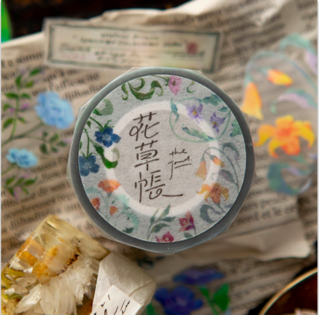 花草帳 PET膠帶｜OURS森林好朋友