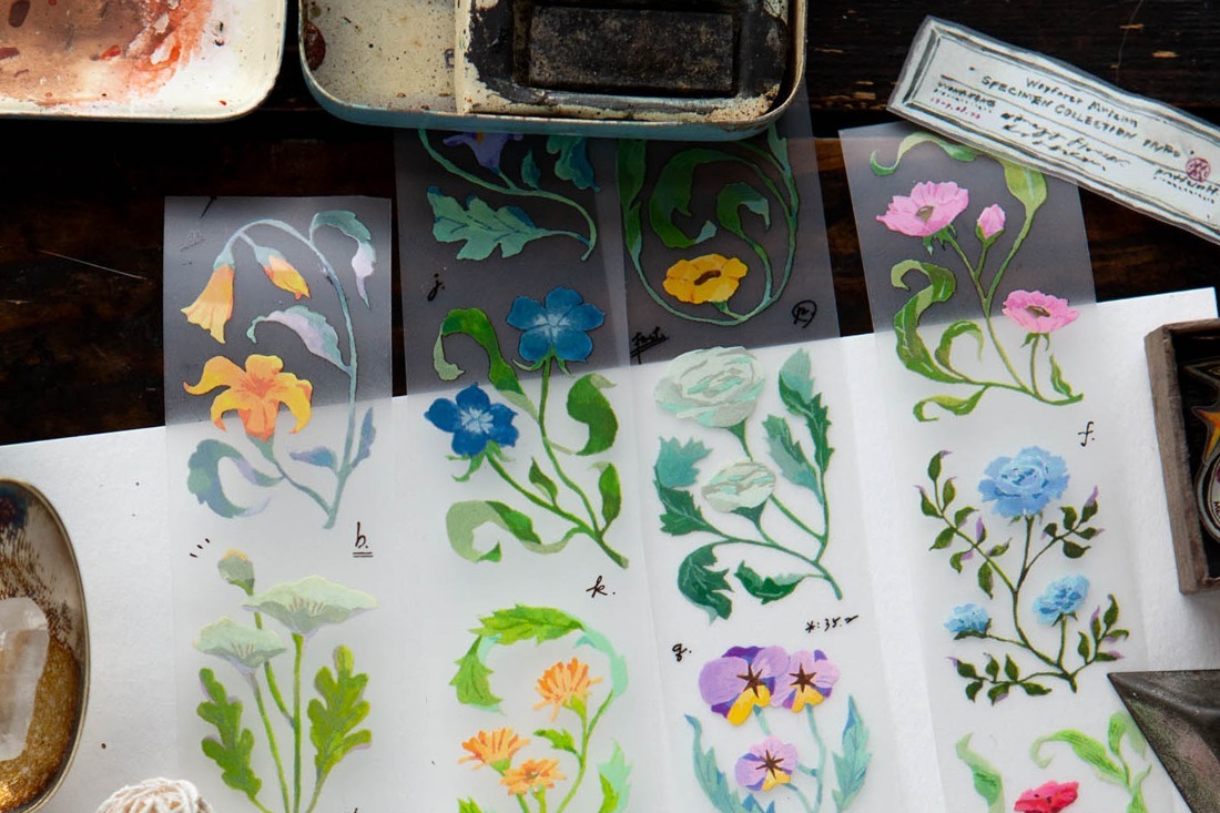 花草帳 PET膠帶｜OURS森林好朋友