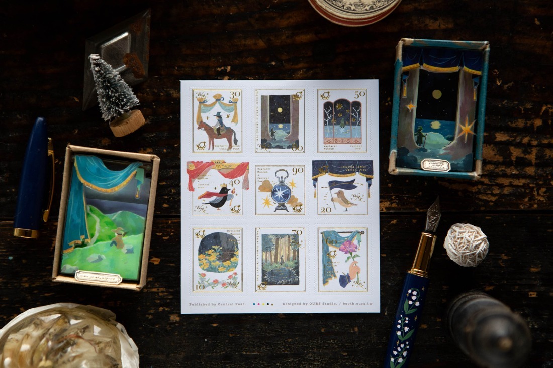 旅者足跡2 郵票貼紙｜OURS森林好朋友