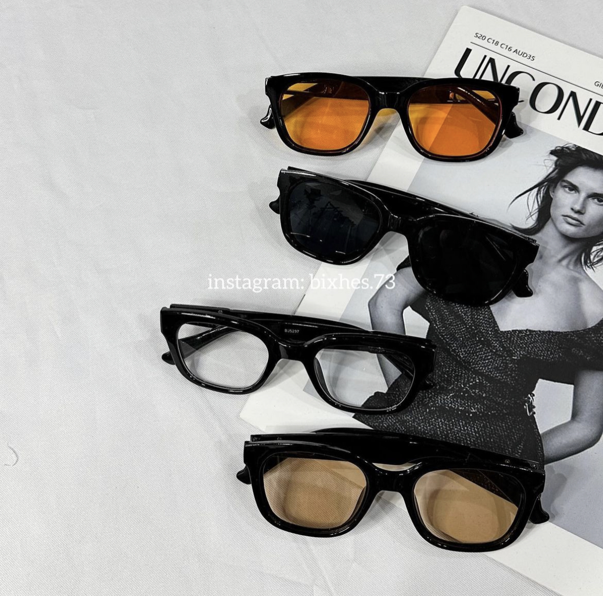 質感銀邊方框眼鏡(J00002)