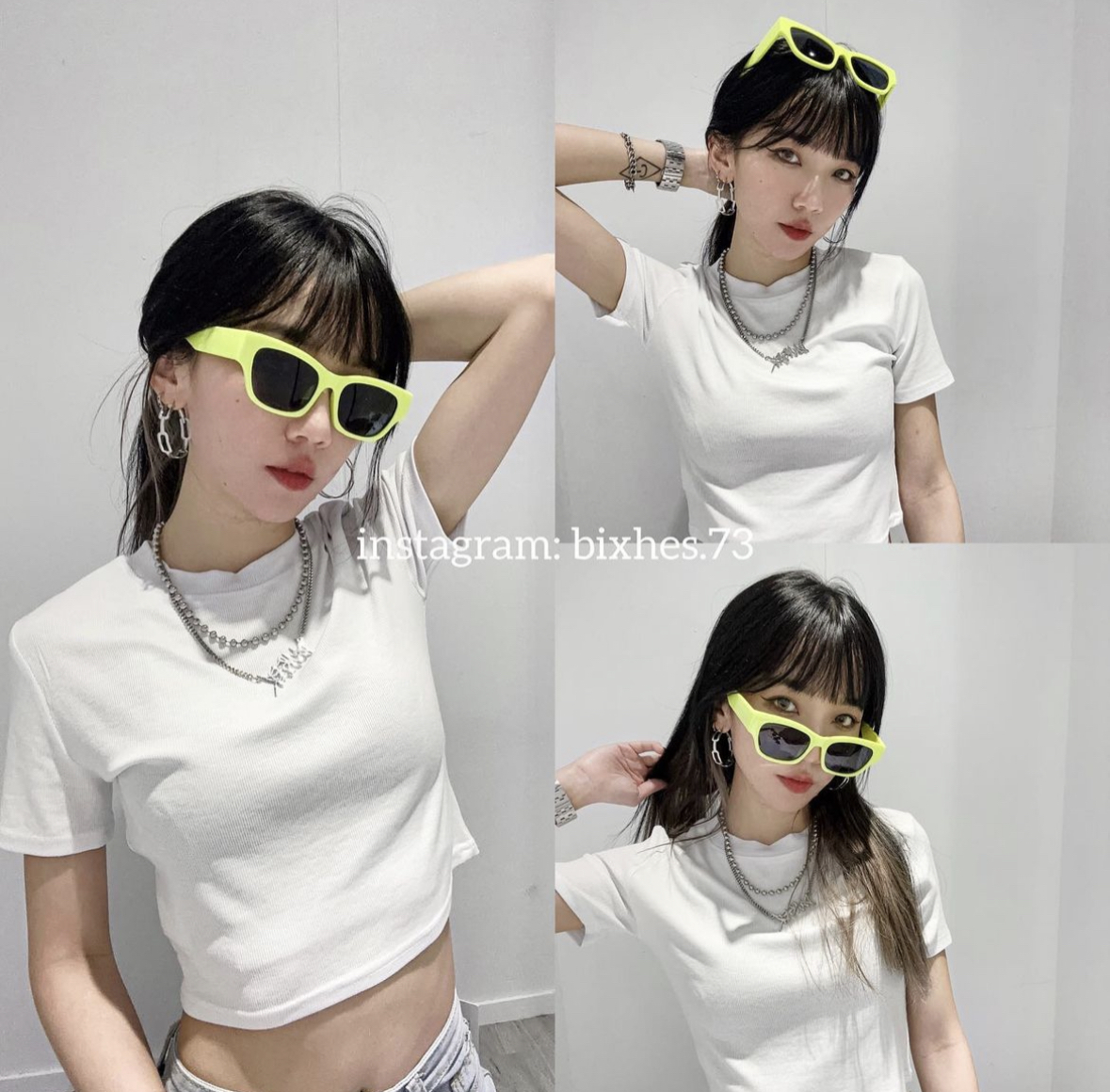 夏日亮色方框墨鏡(J00004)