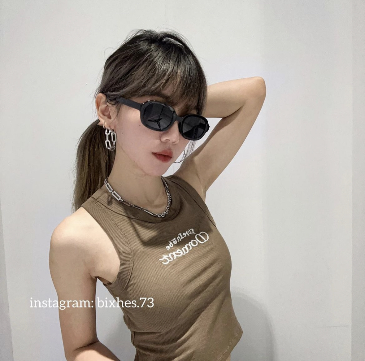 橢圓小眾墨鏡(J00005)