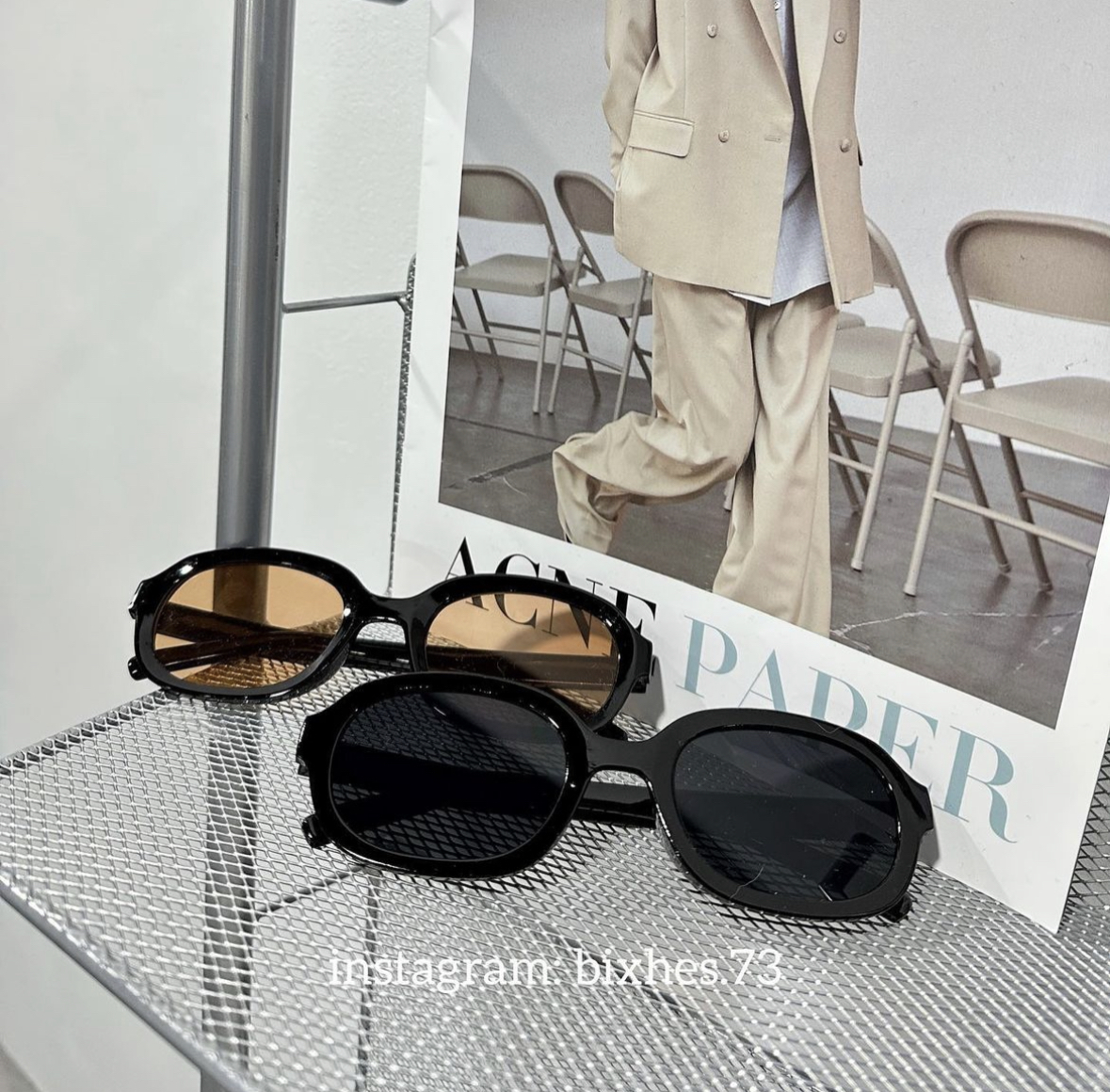 橢圓小眾墨鏡(J00005)