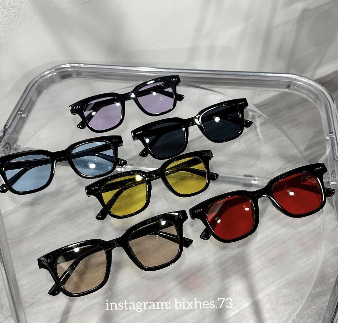 復古果凍透色眼鏡(J00006)