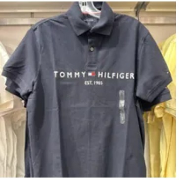 [S] TOMMY HILFIGER REGULAR FIT TOMMY LOGO POLO,NAVY, 78J6983-410 (STH322)