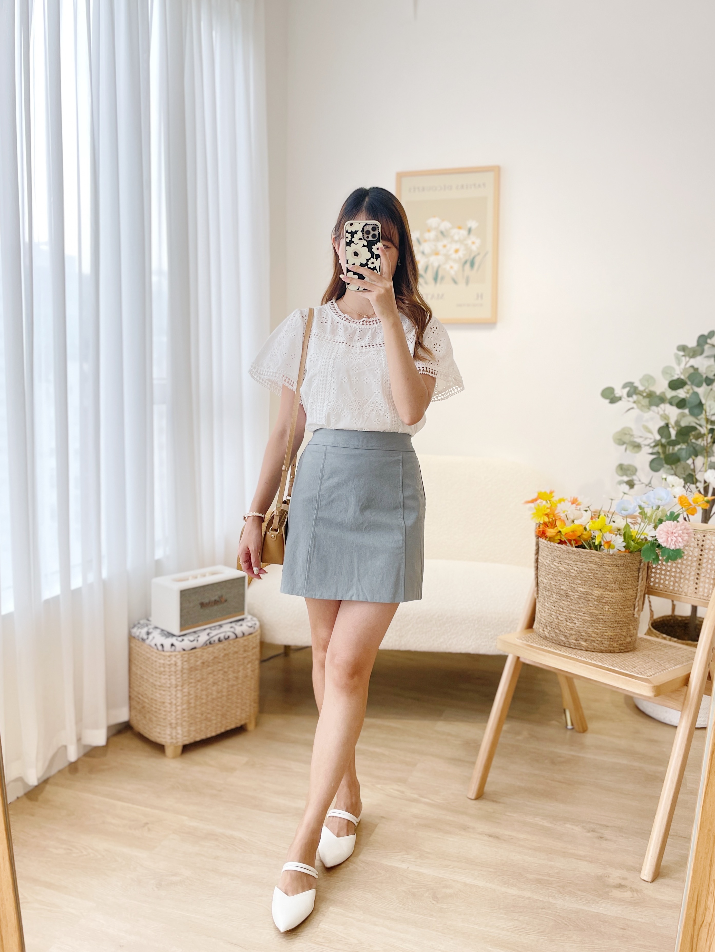 SK326 Cosmic Sky Mini Skirt