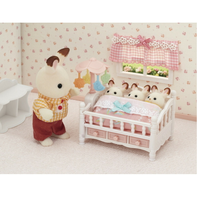 Sylvanian Families 森林家族 森林家族三胞胎嬰兒床