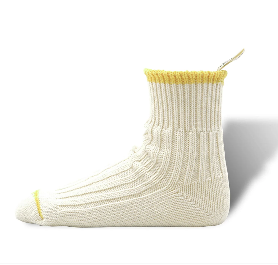 [現貨] ORDINARY FITS M.A.P. × DECKA QUALITY SOCKS  "M.A.P" Loop Tab Socks "Yellow"