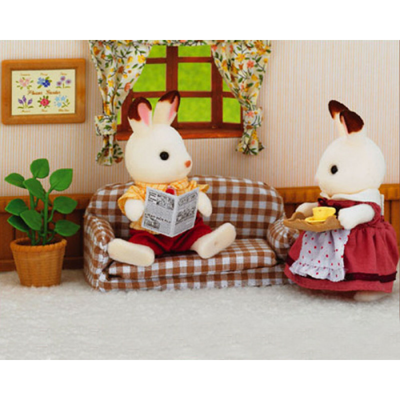 Sylvanian Families 森林家族 朱古力兔爸爸與家具